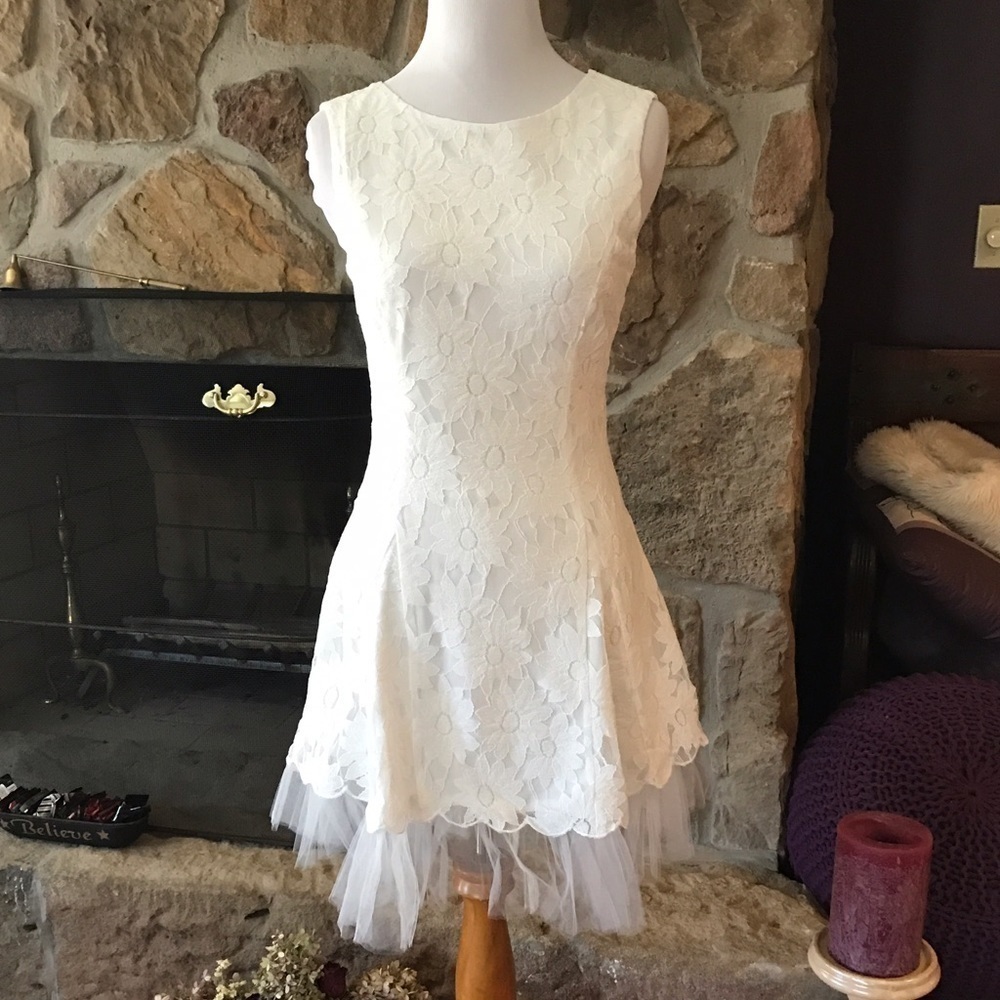 Ivory lace dress